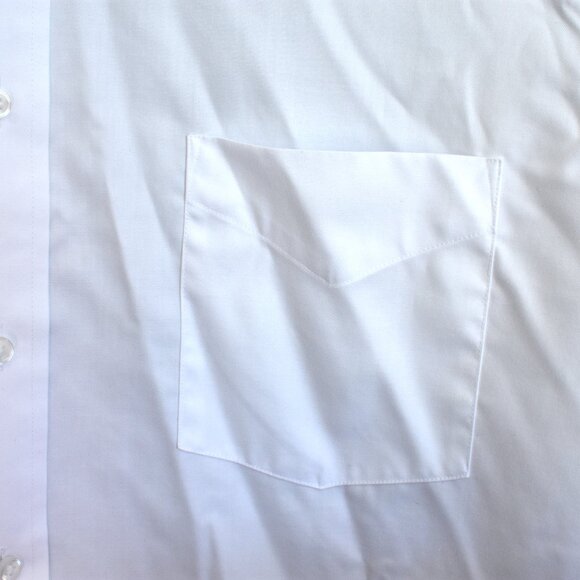 Men's Yorkshire VI Dress Shirt Long Sleeve Button Up SIZE 16 White - Picture 5 of 12